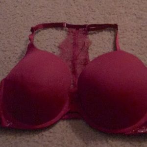 Victoria secret bra 34DD dark red